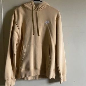 beige nike hoodie